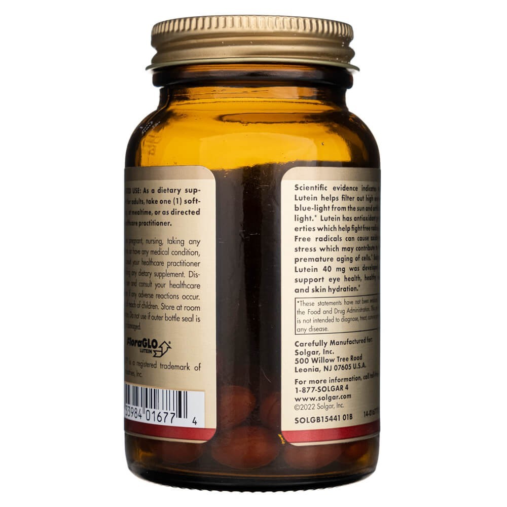 Solgar Lutein 40 mg – 30 mīkstās kapsulas