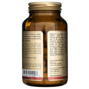 Solgar vitamīns C 1000 mg ar mežrozīšu augļiem - 100 tabletes