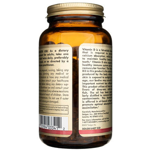 Solgar vitaminas D3 25 mcg (1000 TV) - 250 minkštųjų gelių - Magnis.lt