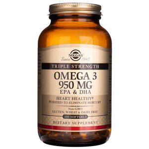Solgar Triple Strength Omega 3 950 mg – 100 mīkstās kapsulas