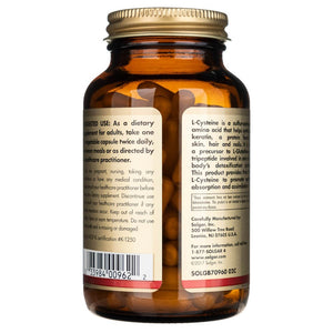 Solgar L-cisteīns 500 mg - 90 kapsulas