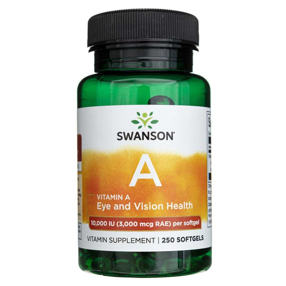 Swanson vitaminas A 3000 mcg (10000 TV) - 250 minkštųjų gelių - Magnis.lt