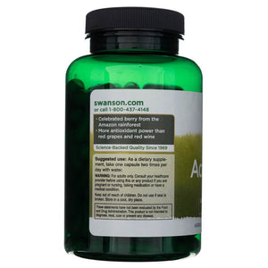 Swanson Acai ogas 500 mg - 120 kapsulas