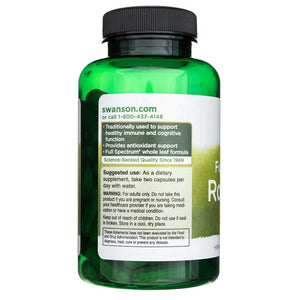 Swanson Full Spectrum Rozmarīns 400 mg - 90 kapsulas