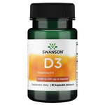 Swanson D3 vitamīns 4000 SV (100 mcg) - 90 kapsulas