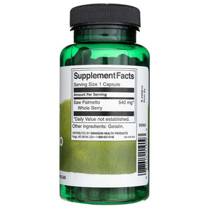 Swanson pilnas spektras Saw Palmetto 540 mg - 100 kapsulių - Magnis.lt