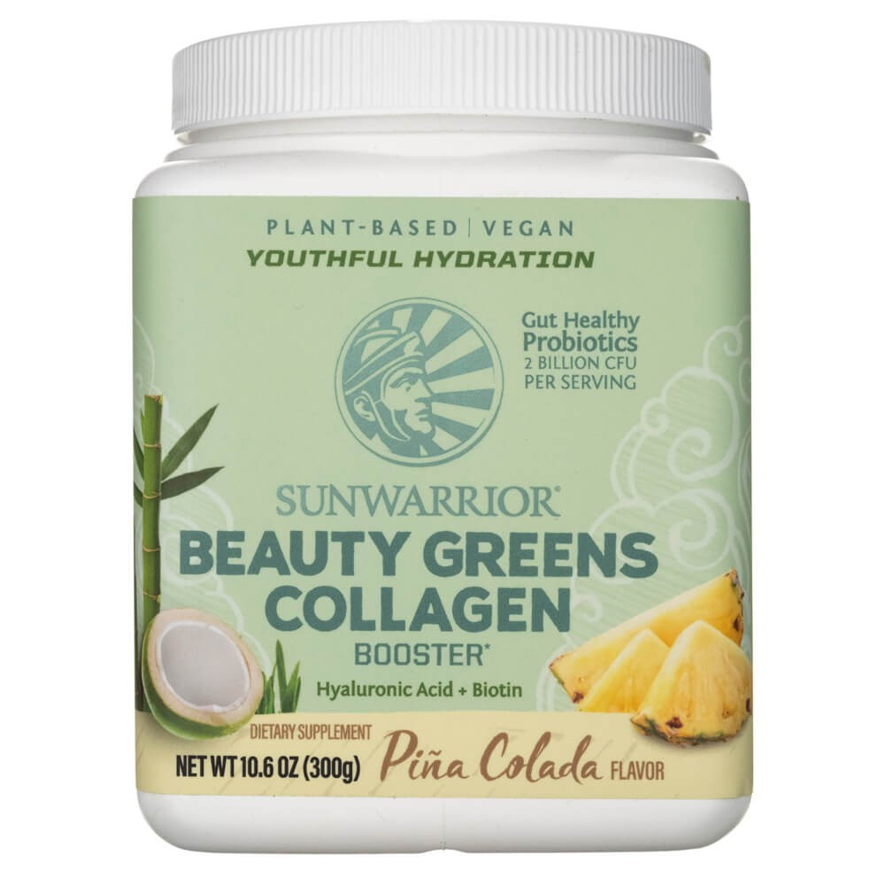 Sunwarrior Beauty Greens kolagēna pastiprinātājs Pina Colada - 450 g