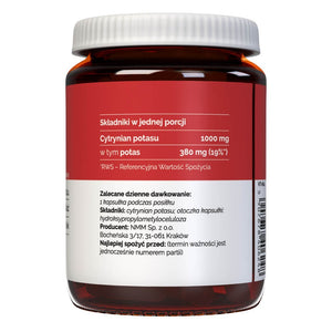 Vitaler Kālija citrāts 380 mg - 60 kapsulas