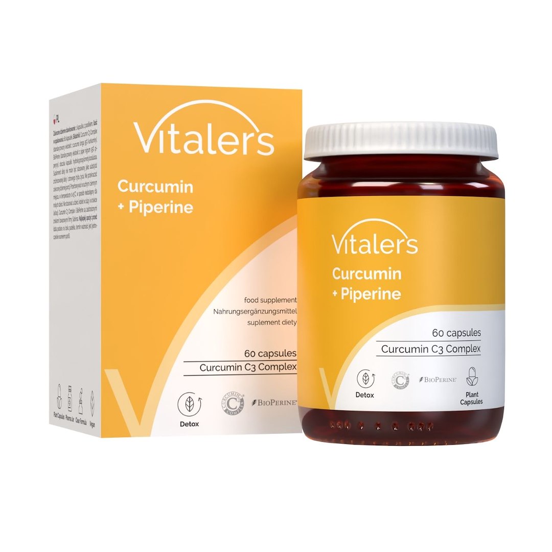 Vitaler's Kurkumīns + Piperīns - 60 kapsulas