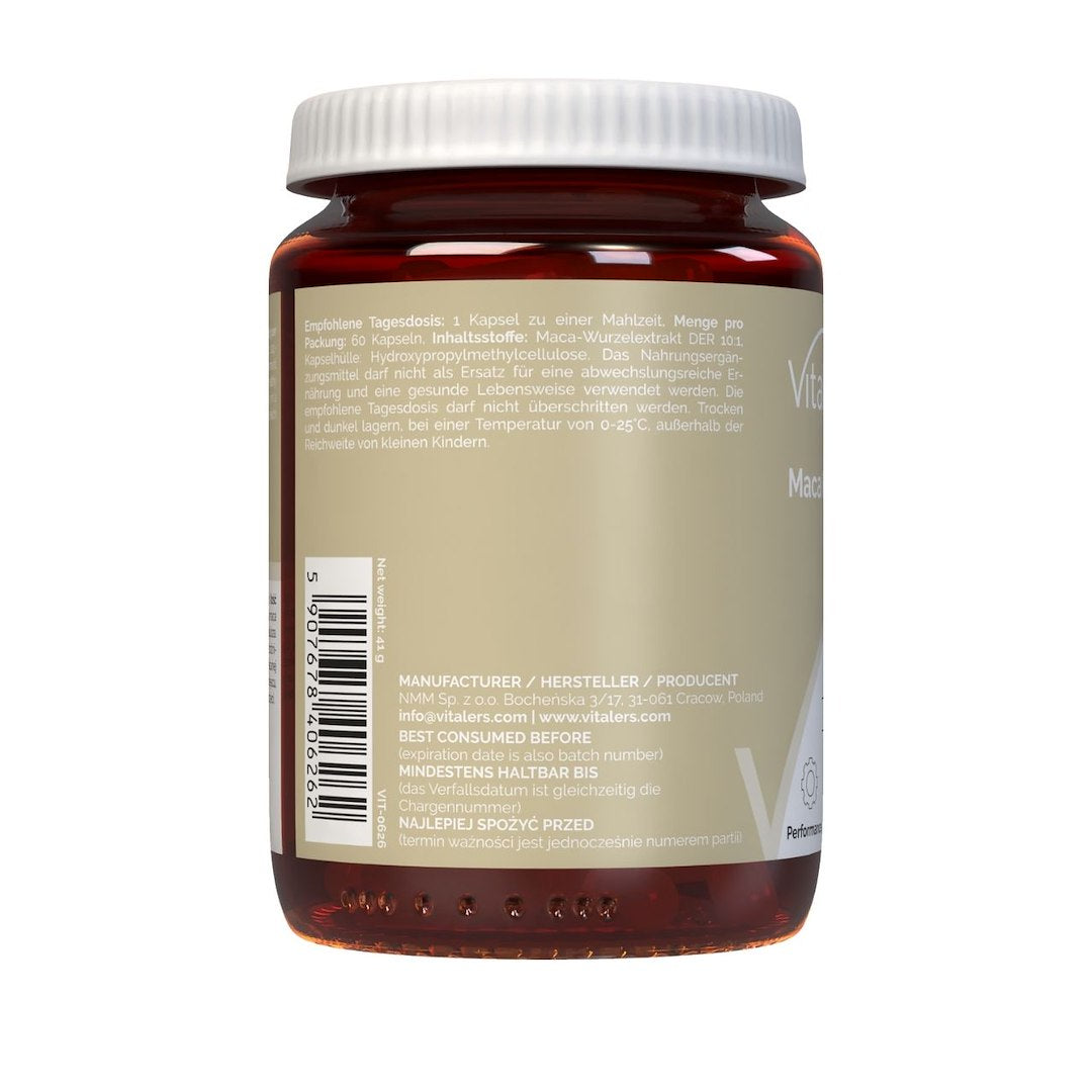 Vitaler's Maca 600 mg - 60 kapsulas