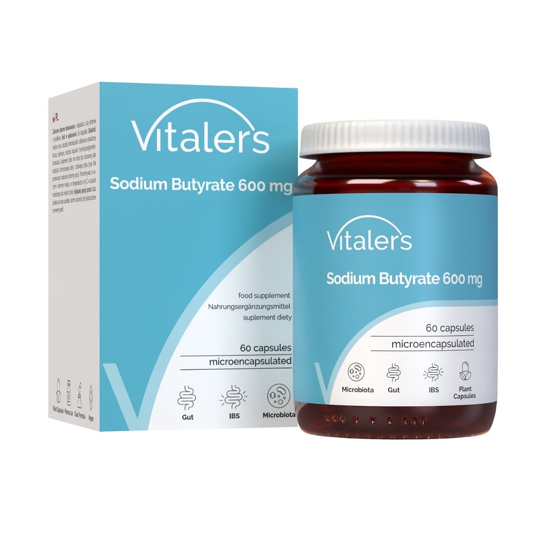 Vitaler nātrija butirāts 600 mg - 60 kapsulas