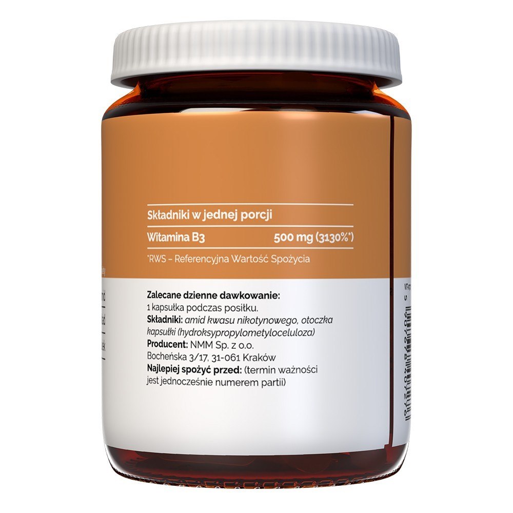 Vitamīns B3 500 mg - 60 kapsulas