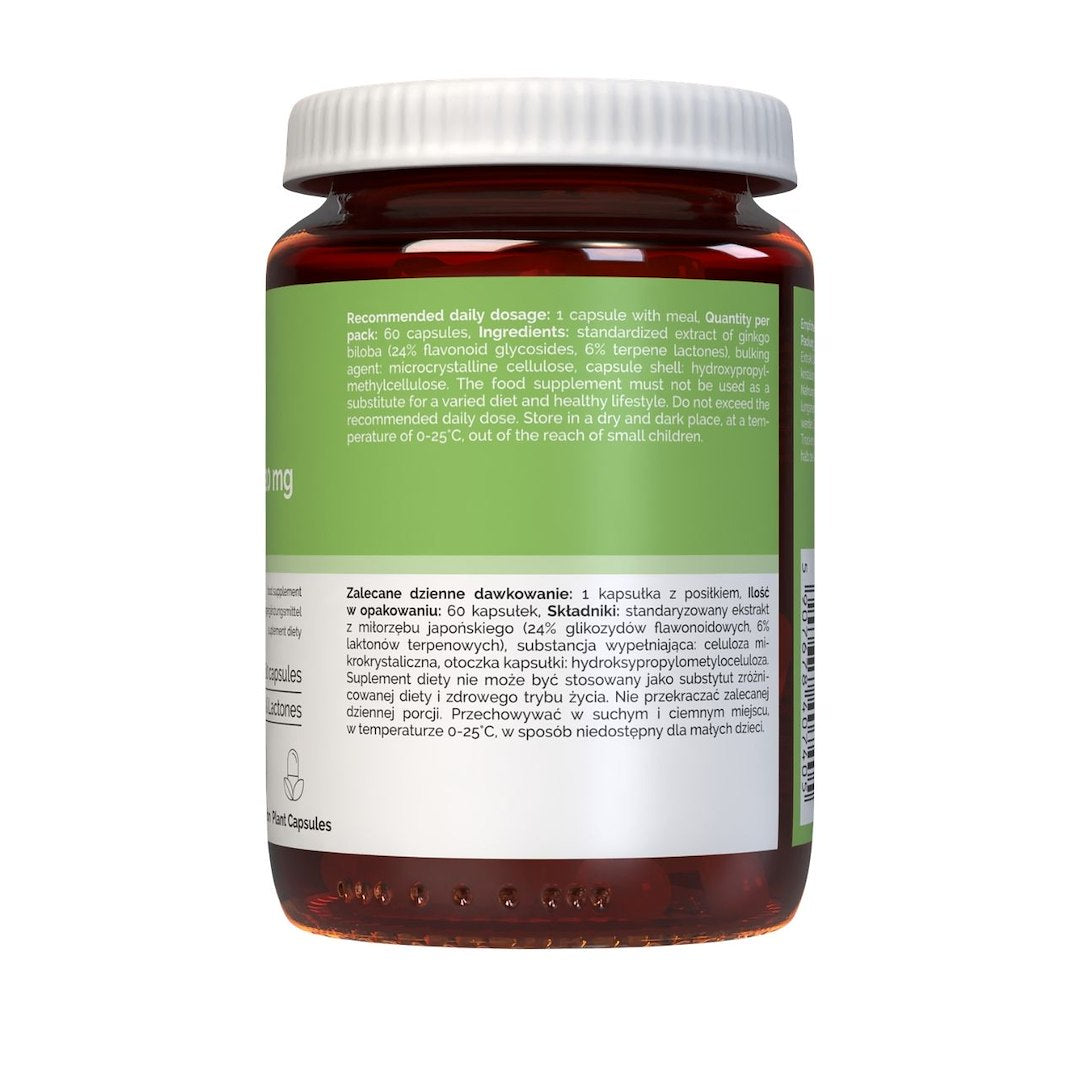 Vitaler's Ginkgo Biloba 120 mg - 60 kapsulas
