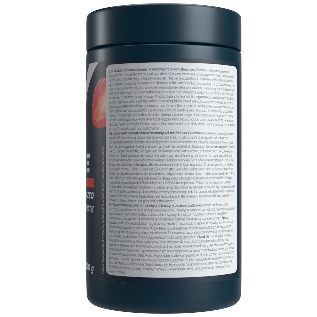 Vitalers Sport - Zemeņu garšas kreatīns 500g