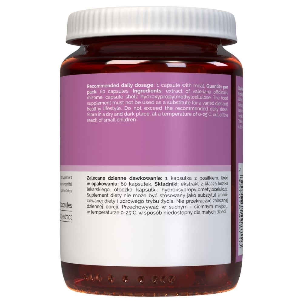 Vitaler's Valēriāns (baldriāns) 500 mg - 60 kapsulas
