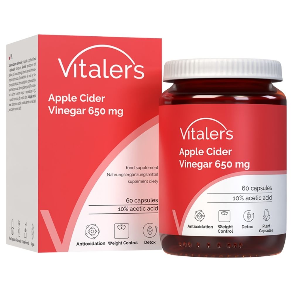Vitaler's Ābolu etiķis 650 mg - 60 kapsulas