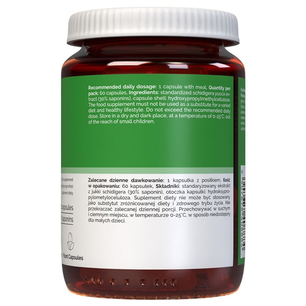 Vitaler's juka (Yucca schidigera) 500 mg - 60 kapsulas