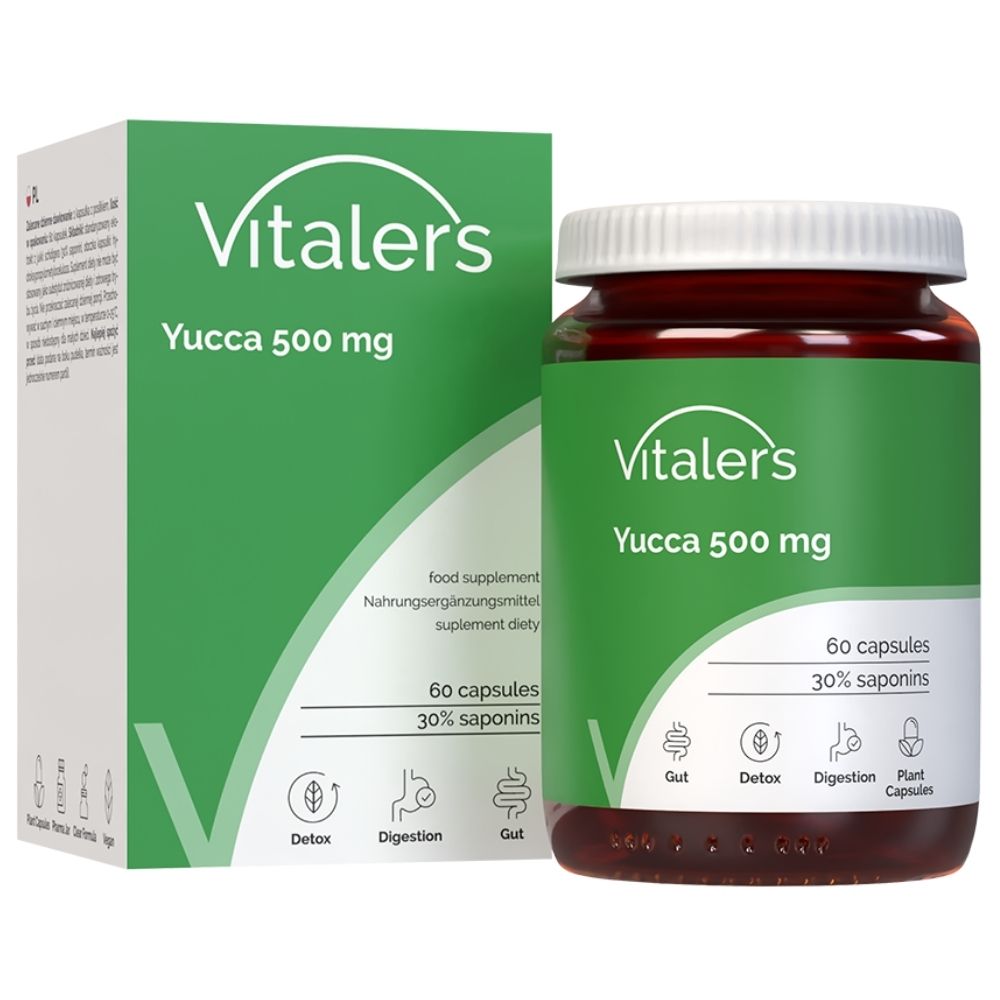 Vitaler's juka (Yucca schidigera) 500 mg - 60 kapsulas