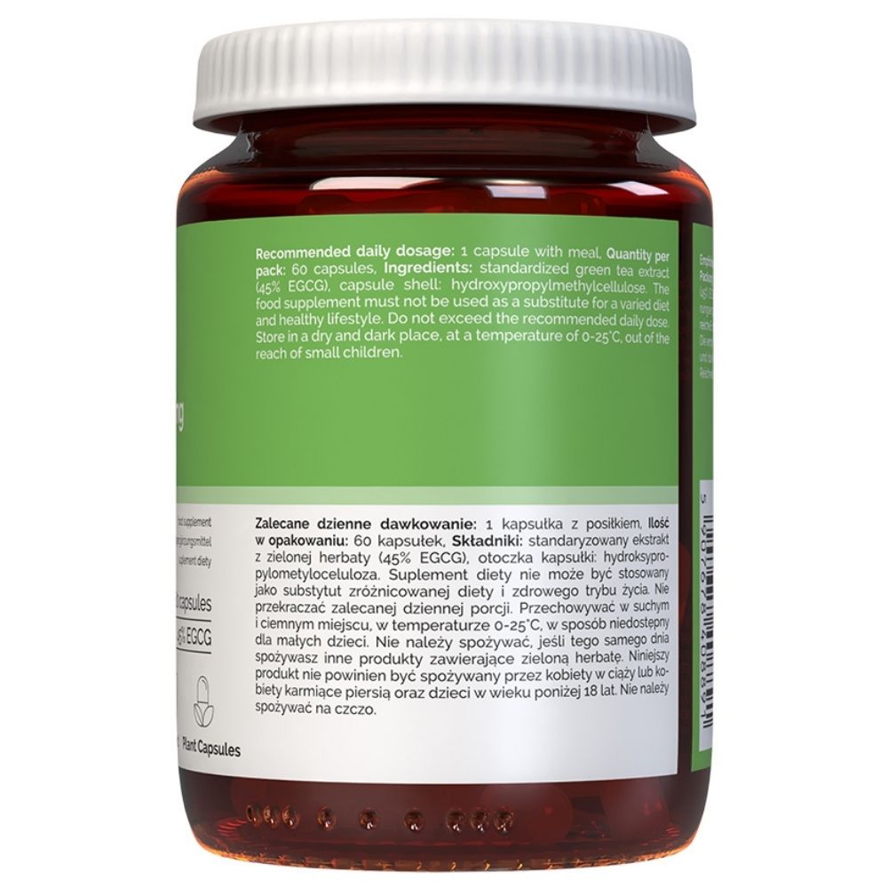 Vitaler's zaļā tēja 500 mg - 60 kapsulas
