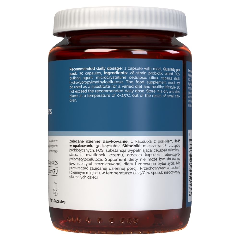 Vitaler's Probiotic 28 celmi ar FOS — 30 kapsulas