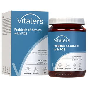 Vitaler's Probiotic 18 celmu ar FOS – 30 kapsulu