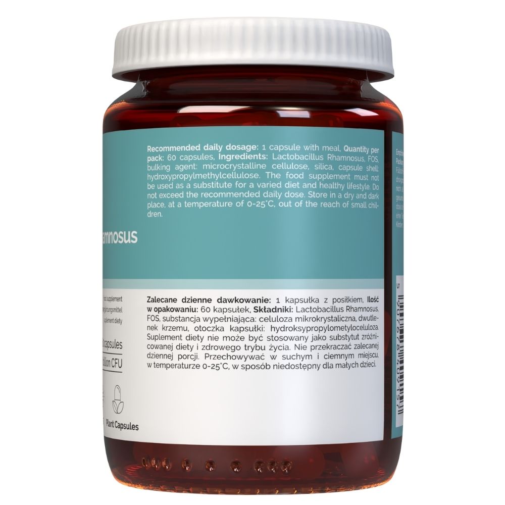 Vitaler's Probiotic Lactobacillus Rhamnosus ar FOS (probiotika) – 60 kapsulas