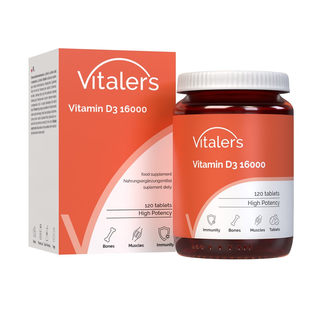 Vitaler D3 vitamīns 16000 - 120 tabletes