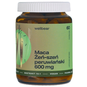 Wellbear Maca (Peru žeņšeņs) 600 mg - 60 kapsulas