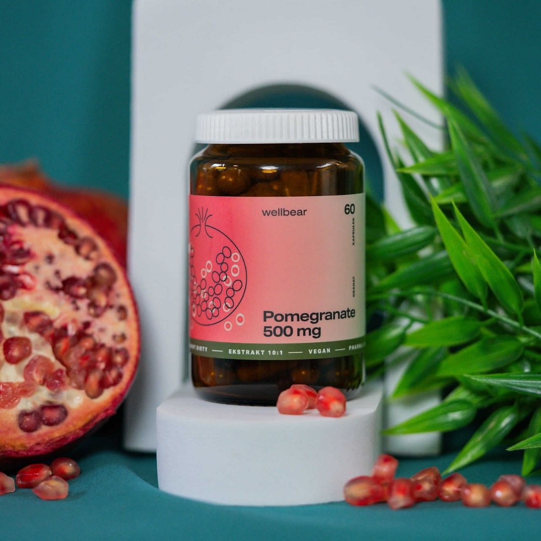 Wellbear granātas 500 mg - 60 kapsulas