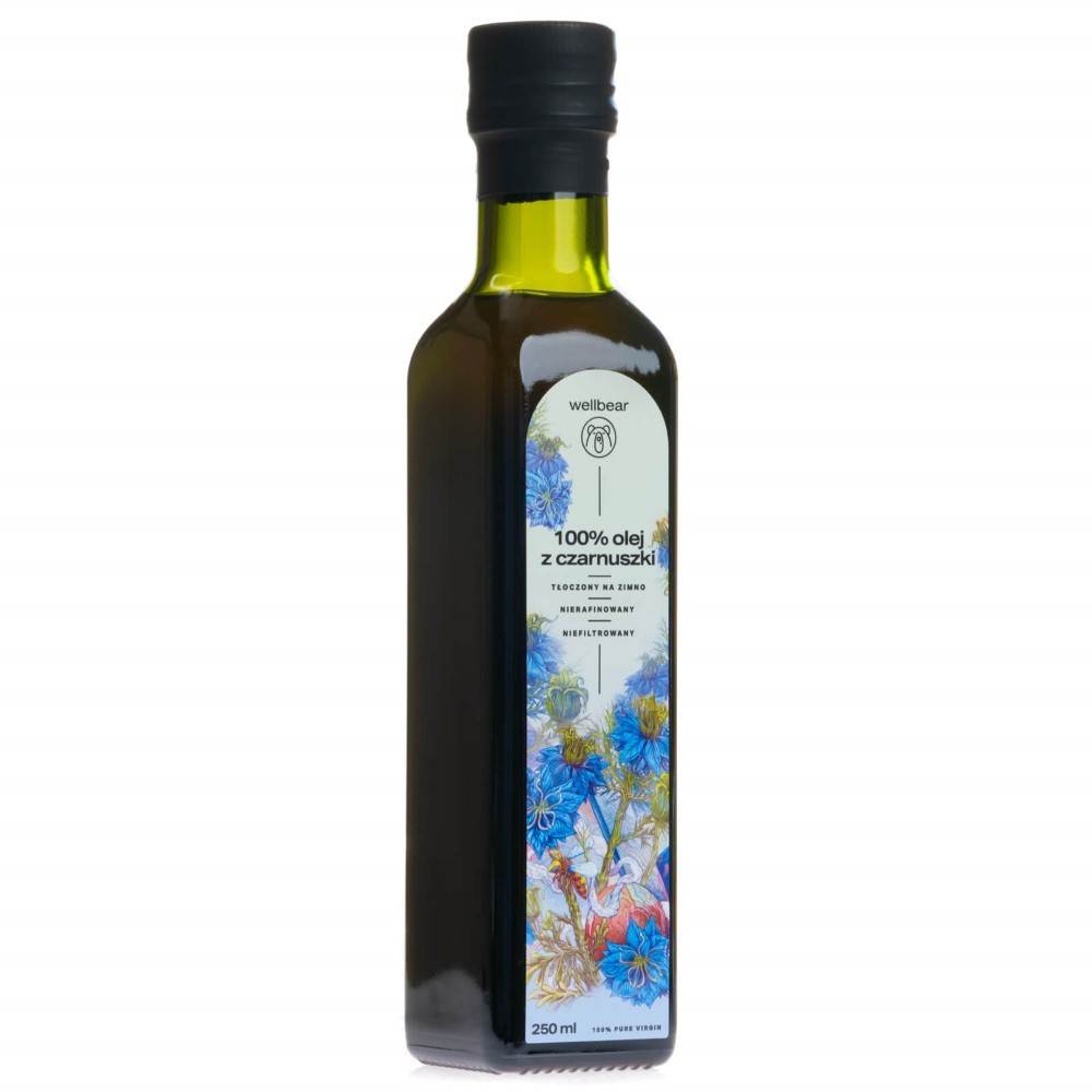 Wellbear Aukstās preses melno ķimeņu eļļa - 250 ml