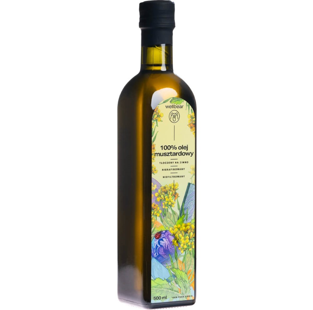 Wellbear auksto spiediena sinepju eļļa - 500 ml