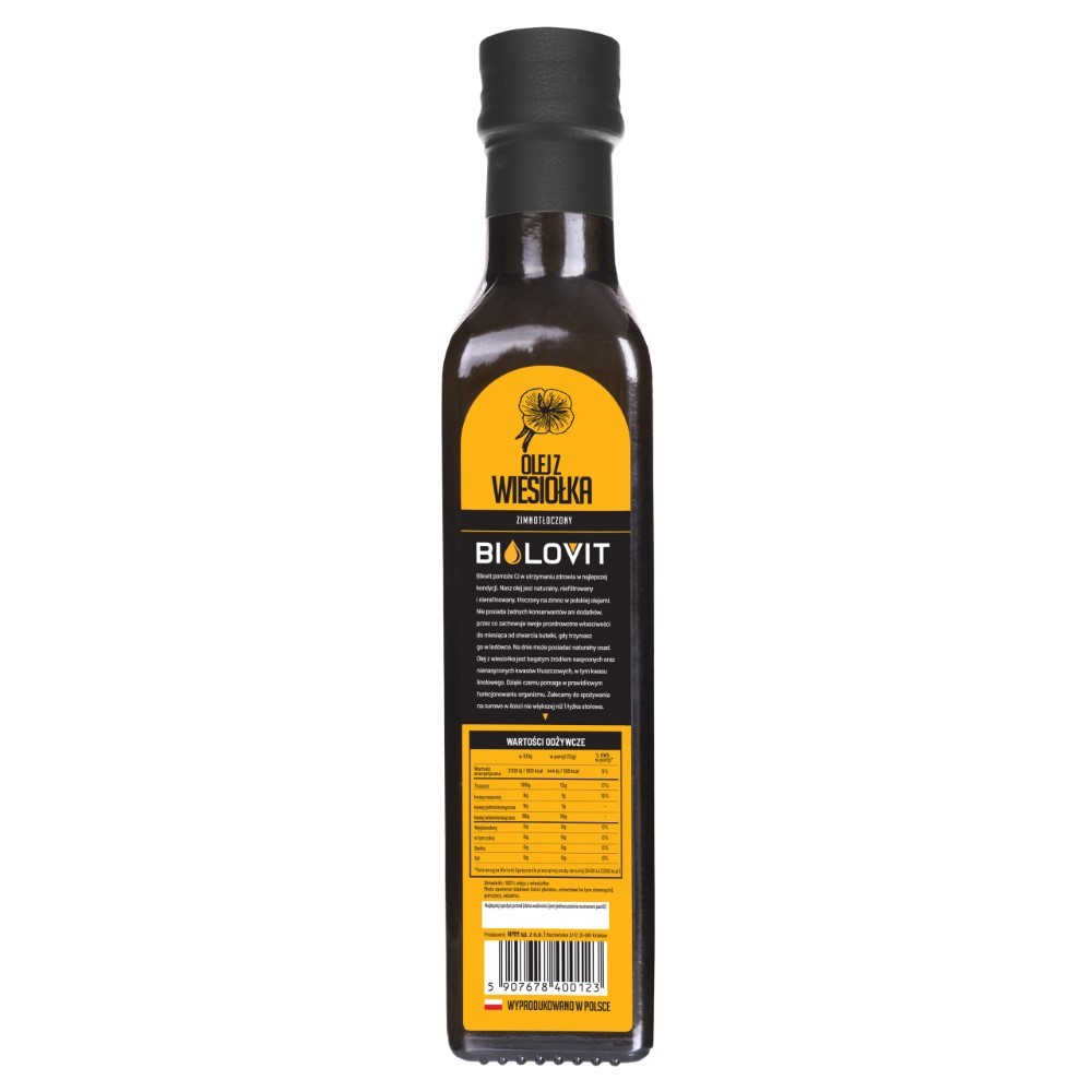 Bilovit naktssveces eļļa - 250 ml