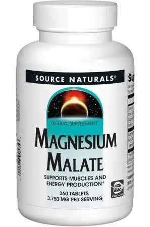 SOURCE NATURALS Magnija malāts 360 tabletes