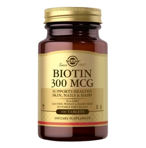 Solgar Biotīns 300 mcg – Biotīns 300 mcg 100 tabletes