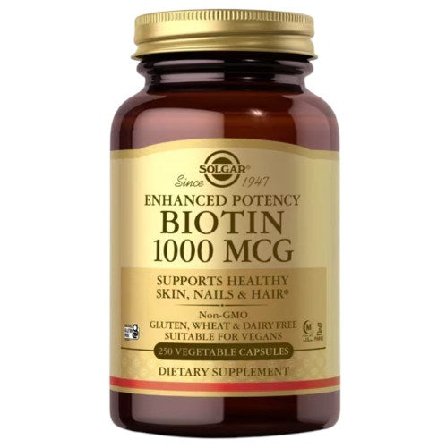 Solgar Biotīns 1000 µg – Biotīns 1000 µg 250 kapsulas