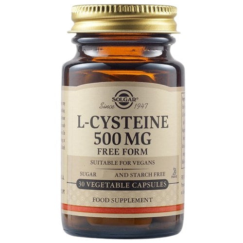 Solgar L-cisteīns 500 mg 30 kapsulas