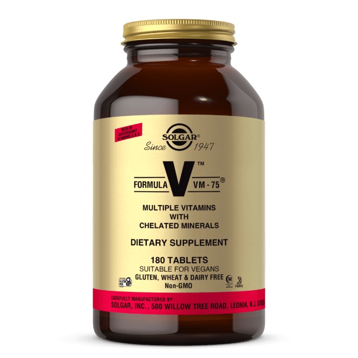 Solgar Formula VM-75 180 tabletes