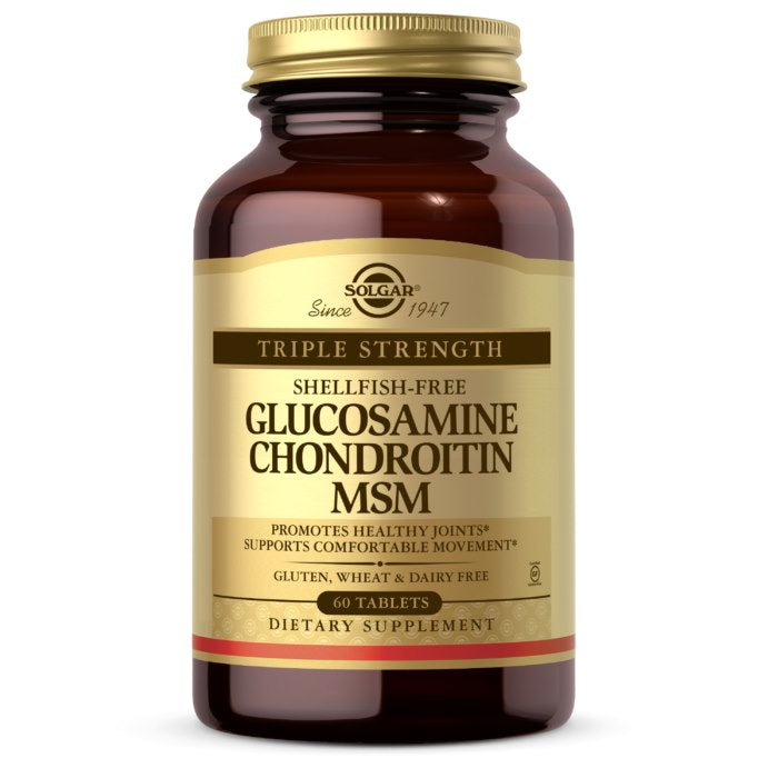 Solgar Glikozamīns, hondroitīns, MSM 60 tabletes