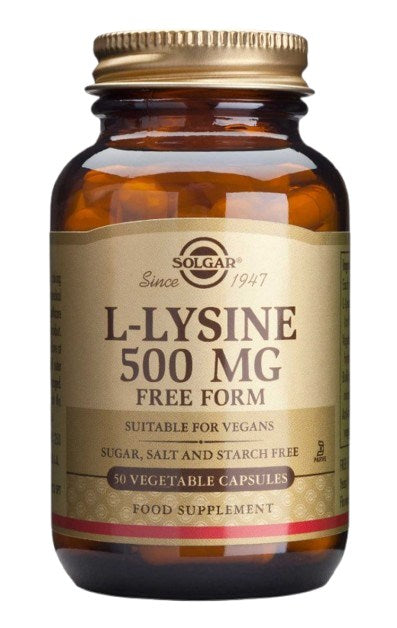 Solgar L-lizīna hidrohlorīds 500 mg 50 kapsulas