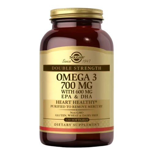 Solgar divkāršas stipruma Omega-3 120 kapsulas