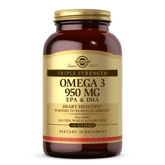 Solgar Omega 3 — 950 mg EPA un DHA, 100 kapsulas