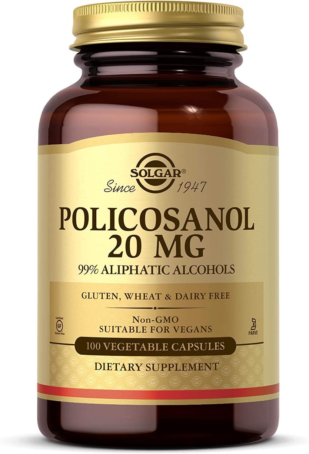 Solgar Policosanol – Policosanol 20 mg, 100 kapsulu