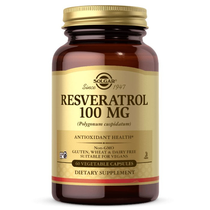 Solgar Resveratrol - Resveratrols 100 mg 60 kapsulas