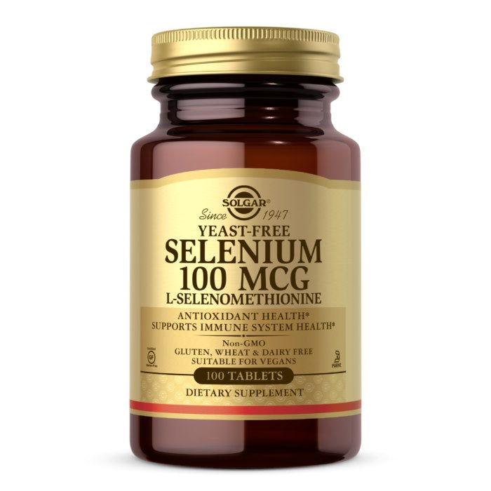Solgar Selenium bez rauga - Selēns bez rauga 100 mcg 100 tabletes