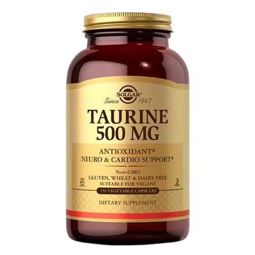 Solgar taurīns 500 mg 100 kapsulas