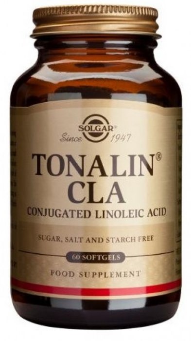 Solgar CLA – Tonalin 1300 mg konjugētā linolskābe no safloras sēklu eļļas 60 kapsulas