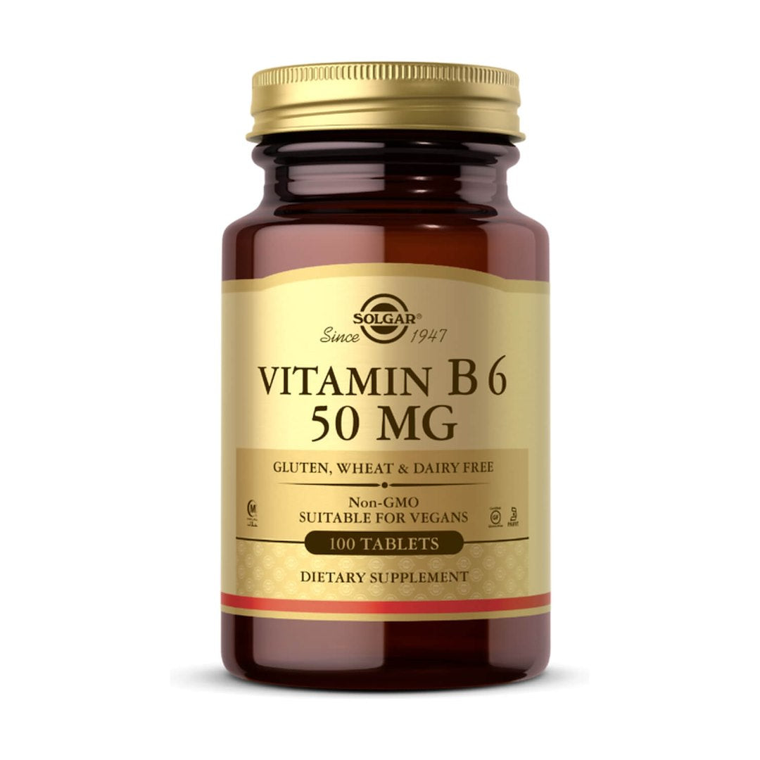 Solgar Vitamīns B6 - Vitamīns B6 50 mg 100 tabletes