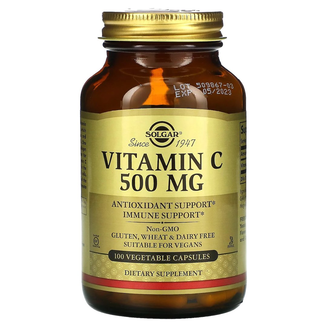 Solgar C vitamīns – C vitamīns 500 mg 100 kapsulas