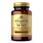 Solgar dabiskas izcelsmes K2 MK-7 vitamīns - dabīgs K2 vitamīns ar Natto 100 mcg 50 kaps.