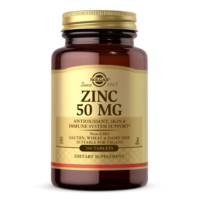 Solgar cinks 50 mg, 100 tabletes